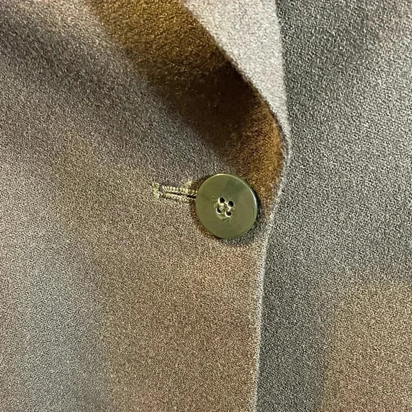 Evan Picone 10P Petite Olive Green 2 Pc Wool Suit Knee Skirt Suit & Belt USA Vtg - Picture 7 of 16